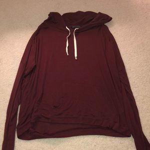 Brandy Melville Maroon Hoodie